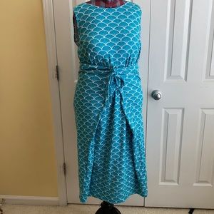 Jersey wrap maxi dress